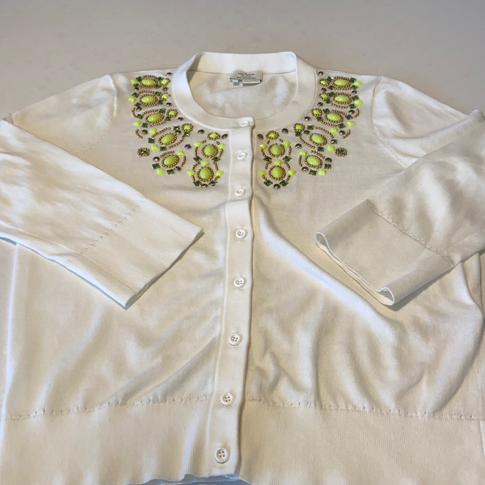 Kate Spade cotton embellished cardigan